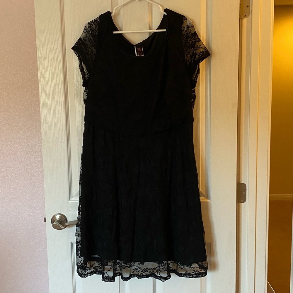 NWT black lace dress